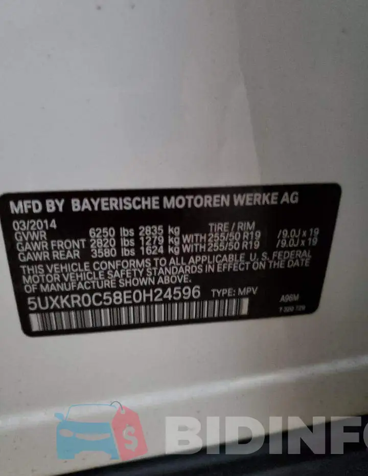 5UXKR0C58E0H24596 Photo# 12