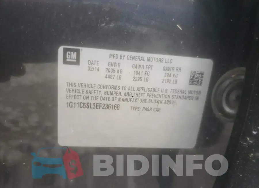 1G11C5SL3EF236168 Photo# 12