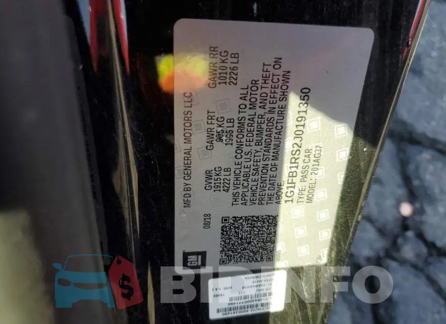1G1FB1RS2J0191350 Photo# 13