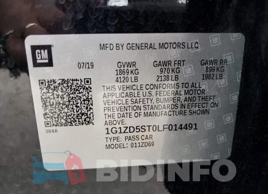 1G1ZD5ST0LF014491 Photo# 12