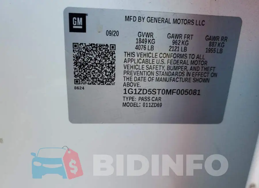1G1ZD5ST0MF005081 Photo# 12