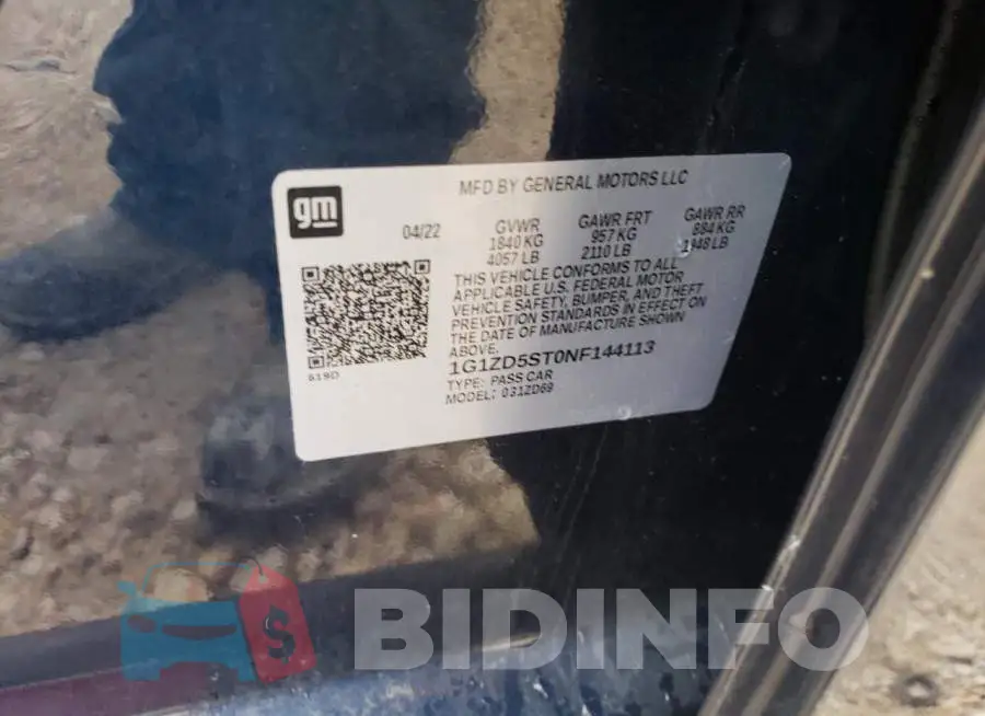 1G1ZD5ST0NF144113 Photo# 12