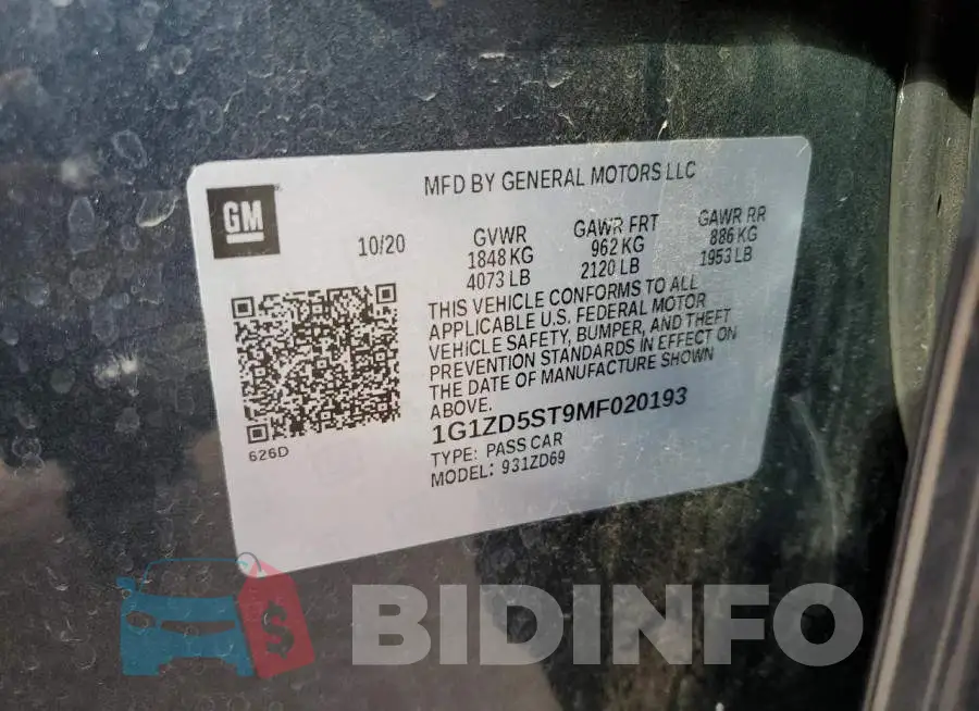 1G1ZD5ST9MF020193 Photo# 12