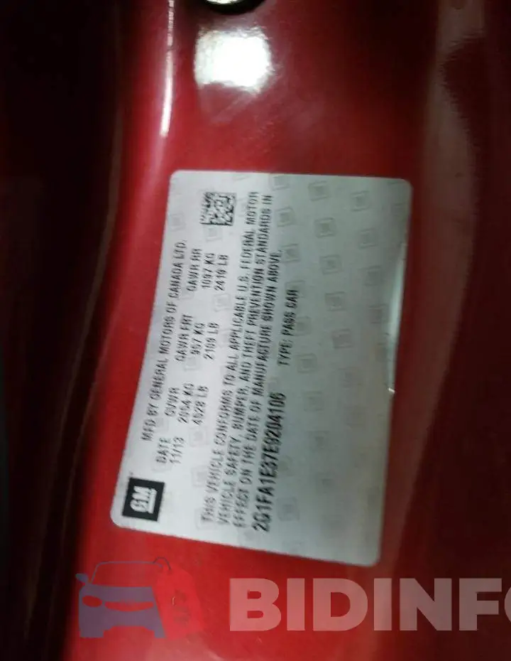 2G1FA1E37E9204106 Photo# 12