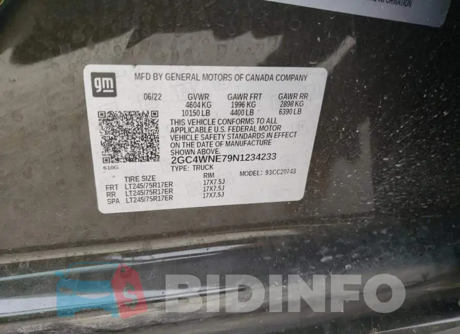 2GC4WNE79N1234233 Photo# 12