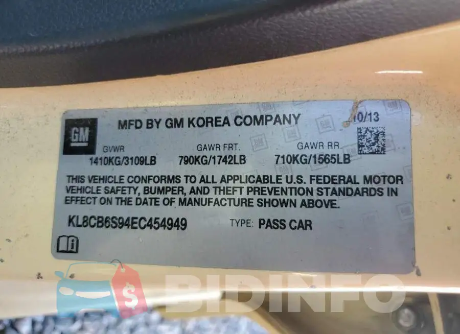 KL8CB6S94EC454949 Photo# 12
