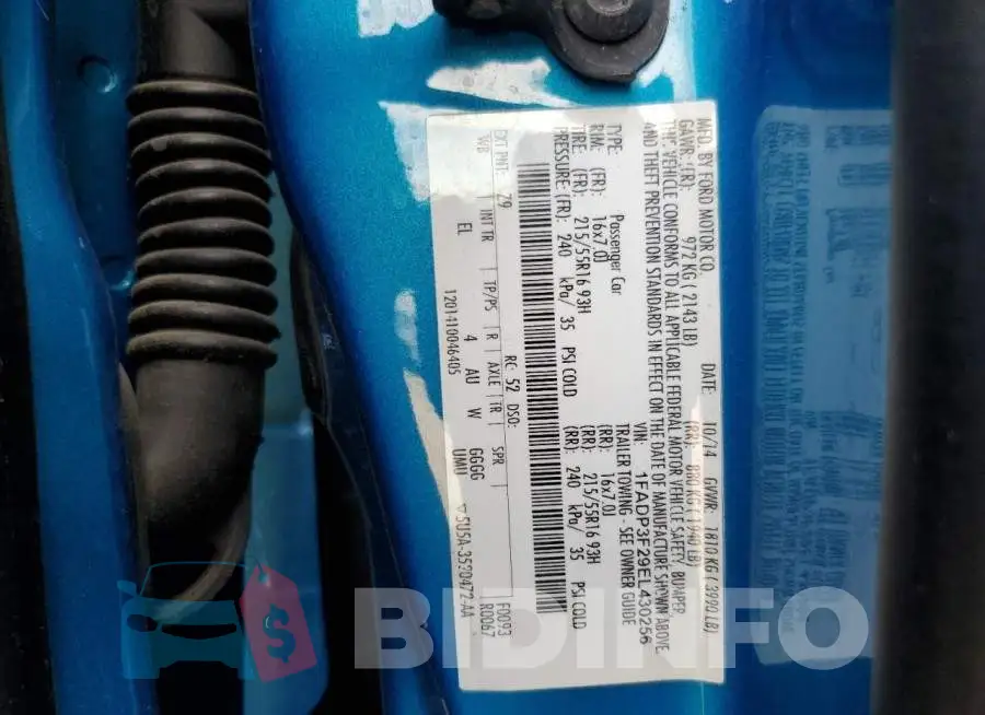 1FADP3F29EL430256 Photo# 13