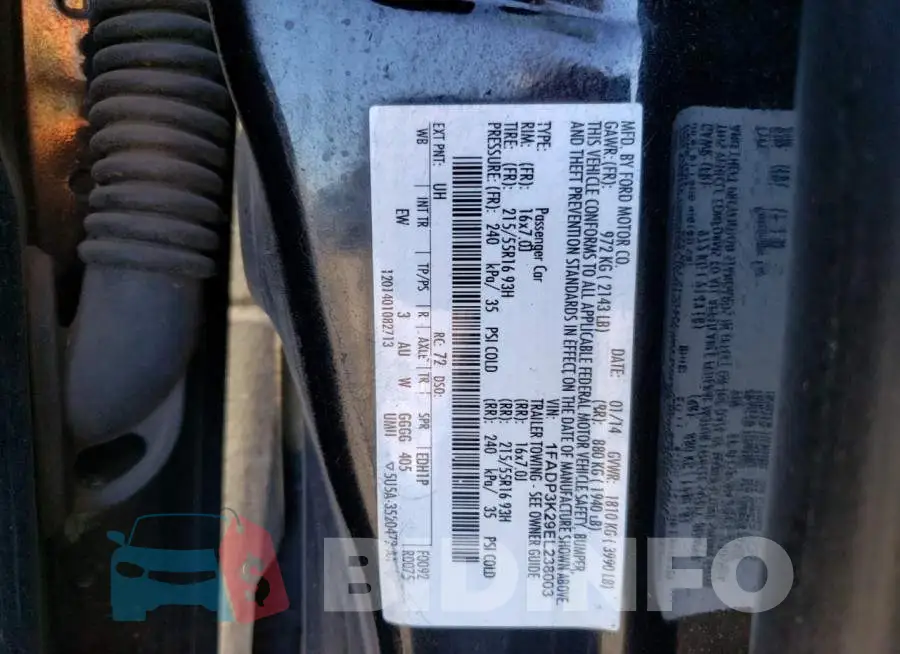 1FADP3K29EL238003 Photo# 13