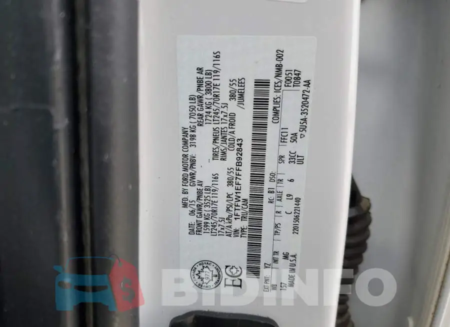 1FTFW1EF7FFB92843 Photo# 12