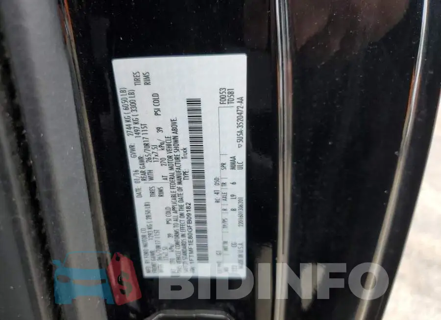 1FTMF1E80GFB09182 Photo# 12