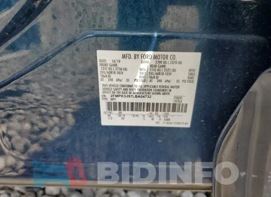 2FMPK3J97LBA04732 Photo# 13