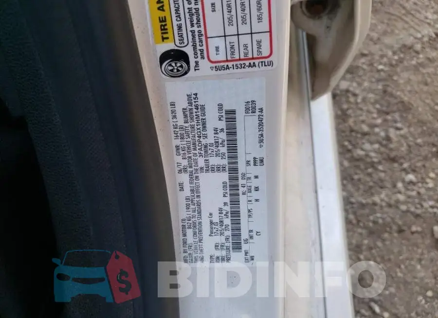 3FADP4GX1HM146154 Photo# 12