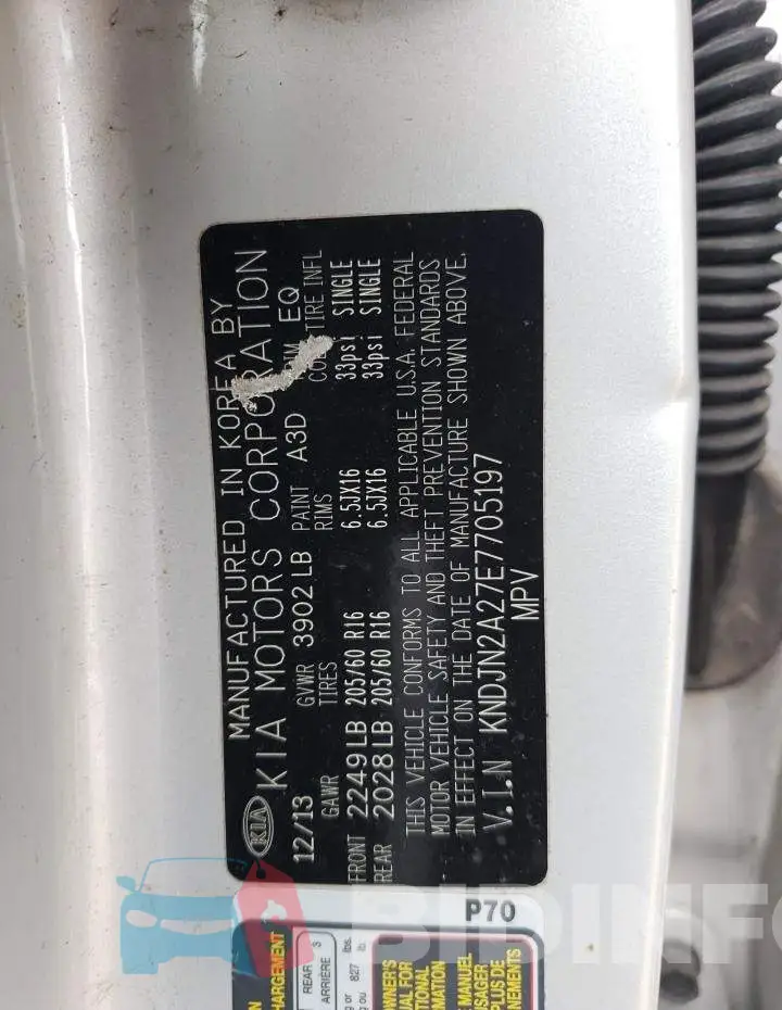 KNDJN2A27E7705197 Photo# 12