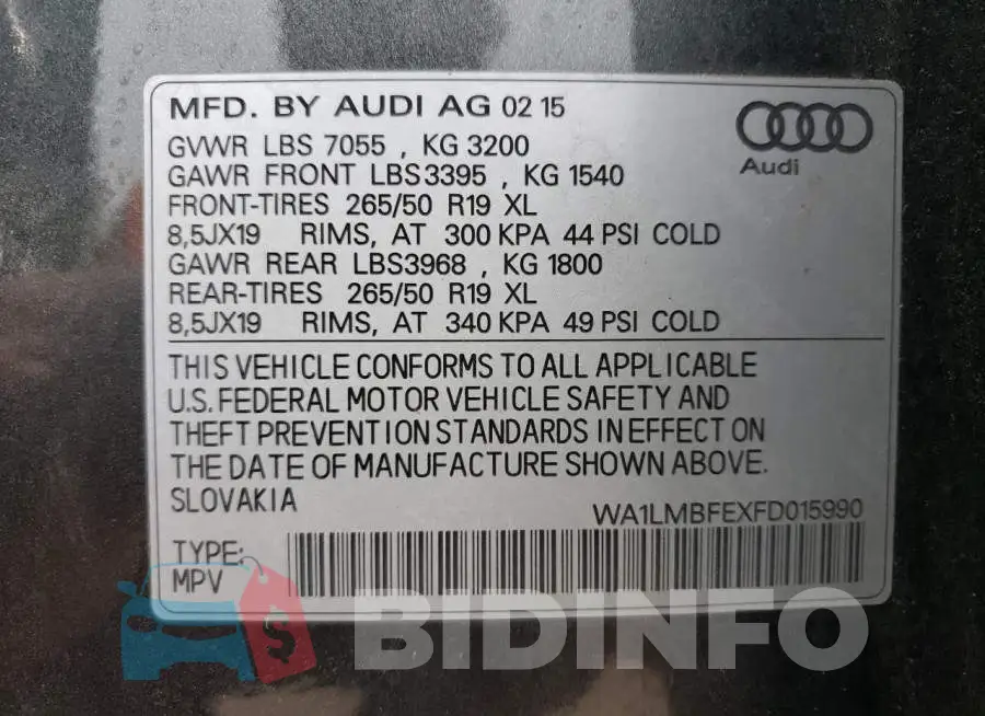 WA1LMBFEXFD015990 Photo# 13