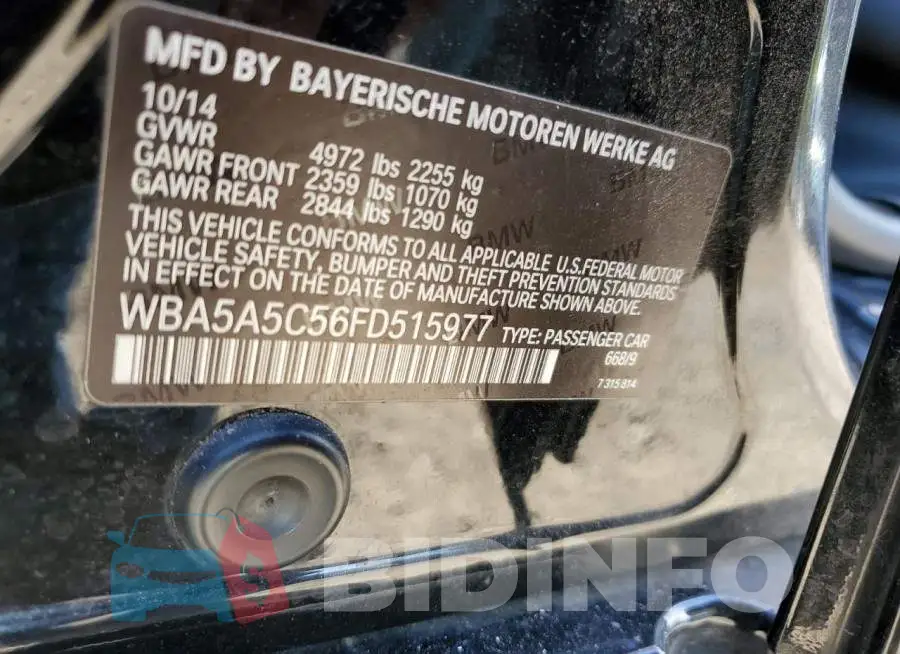 WBA5A5C56FD515977 Photo# 12