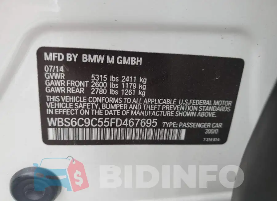 WBS6C9C55FD467695 Photo# 12
