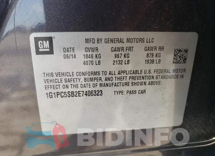 1G1PC5SB2E7406323 Photo# 12