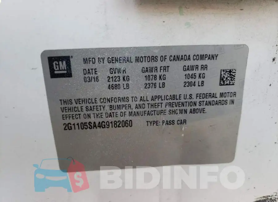 2G1105SA4G9182060 Photo# 12