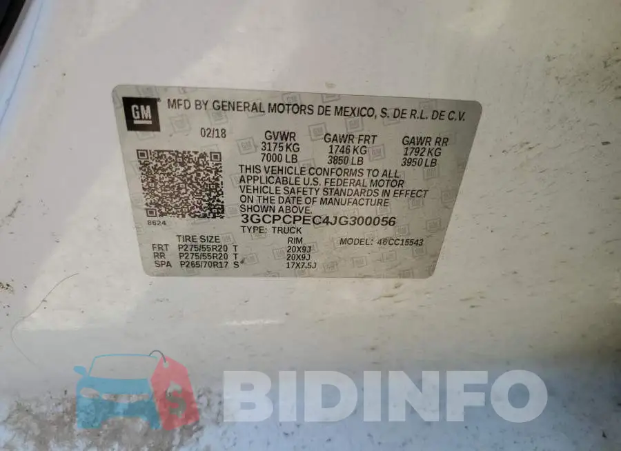 3GCPCPEC4JG300056 Photo# 13