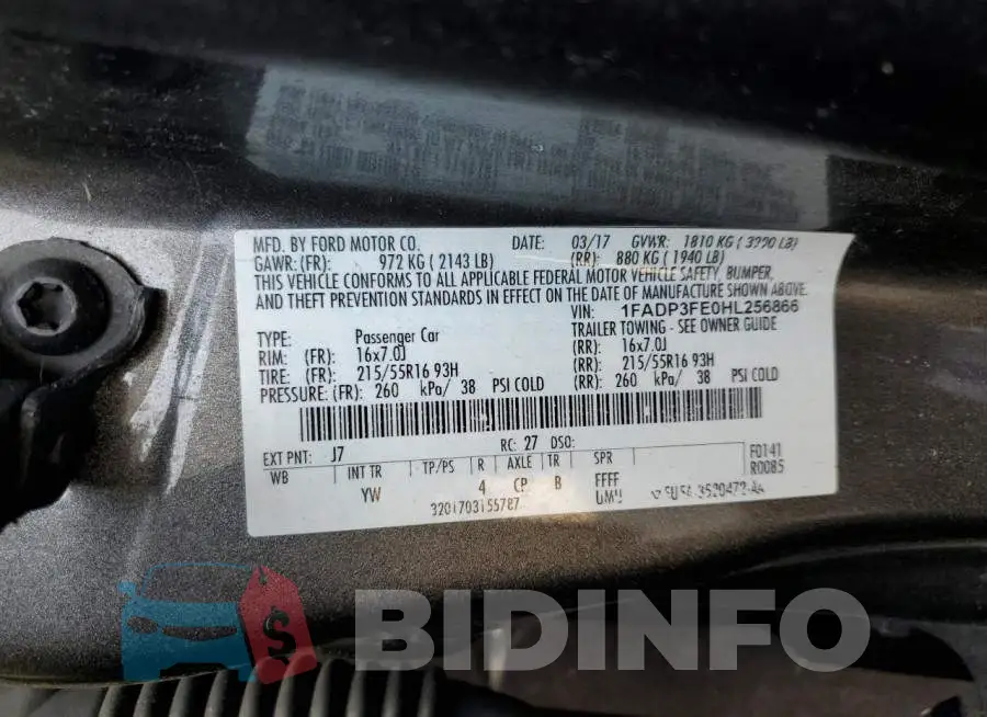 1FADP3FE0HL256866 Photo# 12