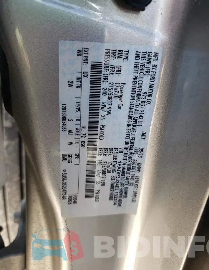 1FADP3J24EL132334 Photo# 13