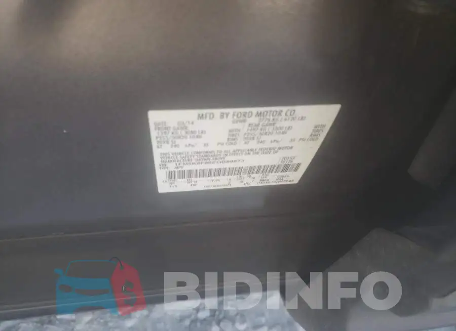 1FM5K8F86EGB89873 Photo# 12