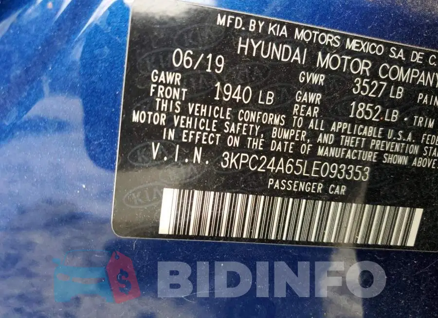 3KPC24A65LE093353 Photo# 13
