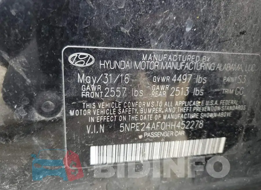 5NPE24AF0HH452278 Photo# 12