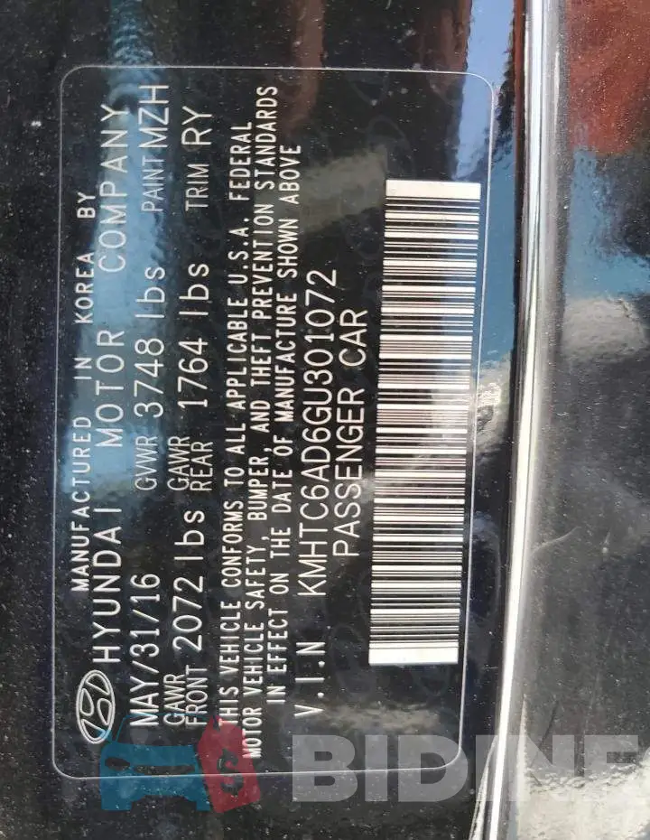 KMHTC6AD6GU301072 Photo# 12