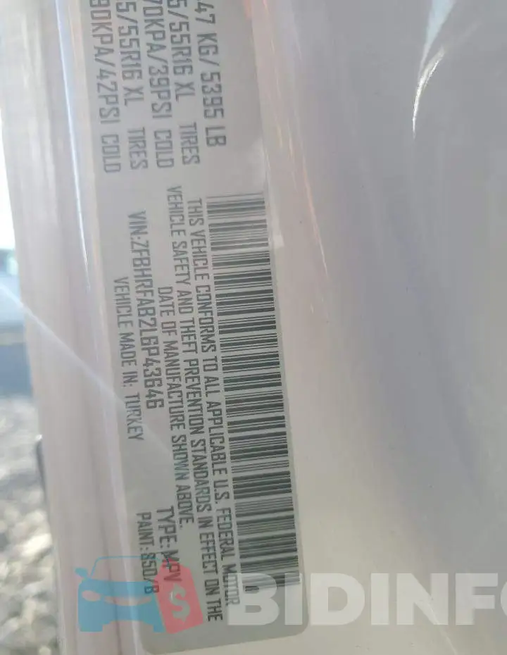 ZFBHRFAB2L6P43646 Photo# 12