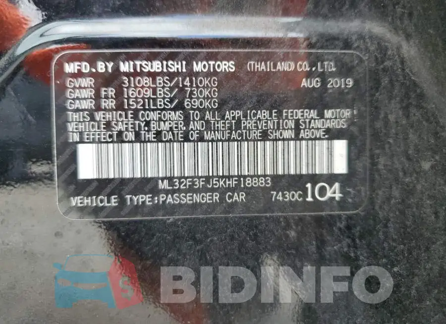 ML32F3FJ5KHF18883 Photo# 13