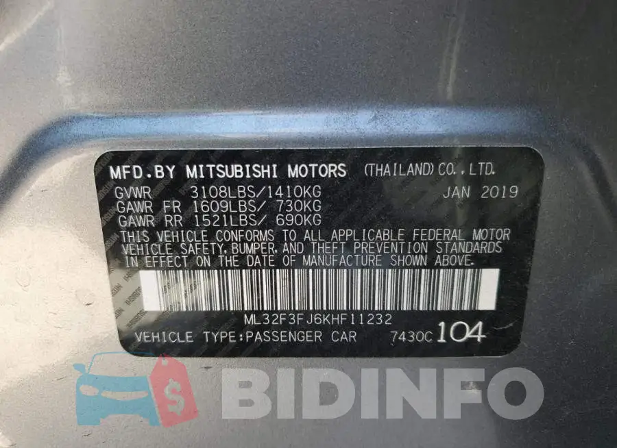 ML32F3FJ6KHF11232 Photo# 12