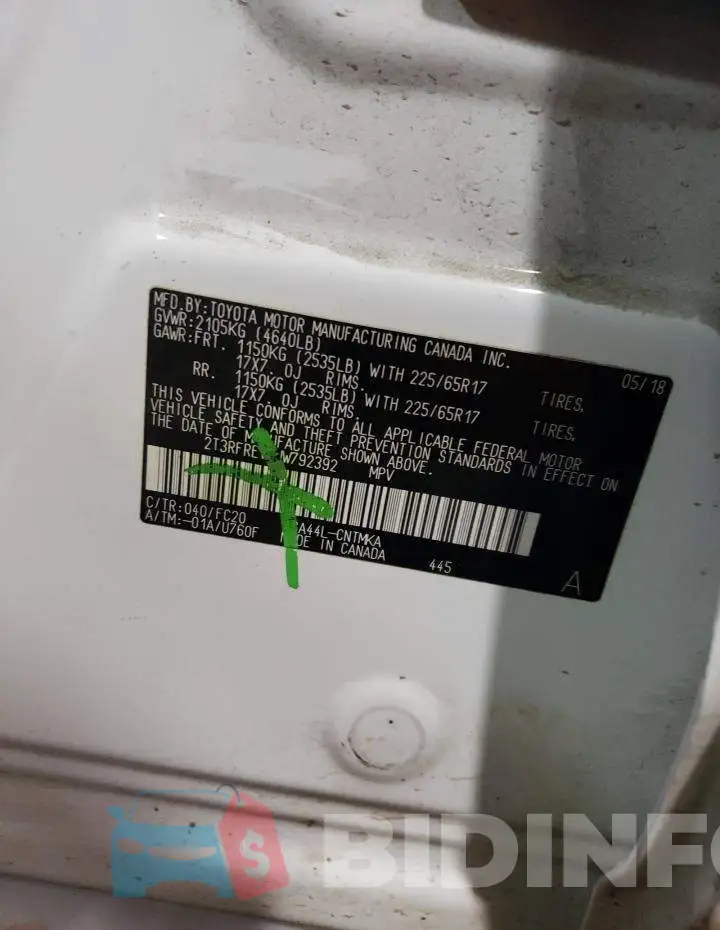 2T3RFREV6JW792392 Photo# 12