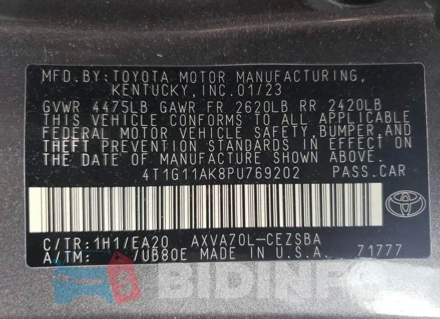 4T1G11AK8PU769202 Photo# 13