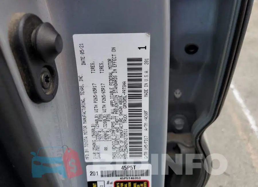 5TFCZ5AN2MX272511 Photo# 12