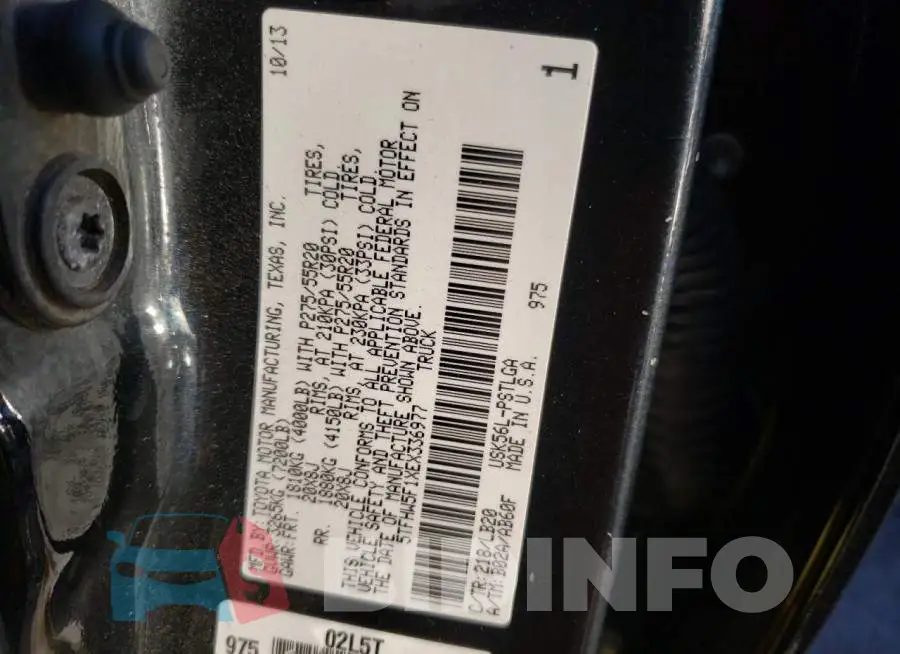 5TFHW5F1XEX336977 Photo# 12