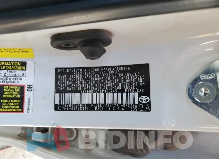 5YFBURHE1GP366745 Photo# 13