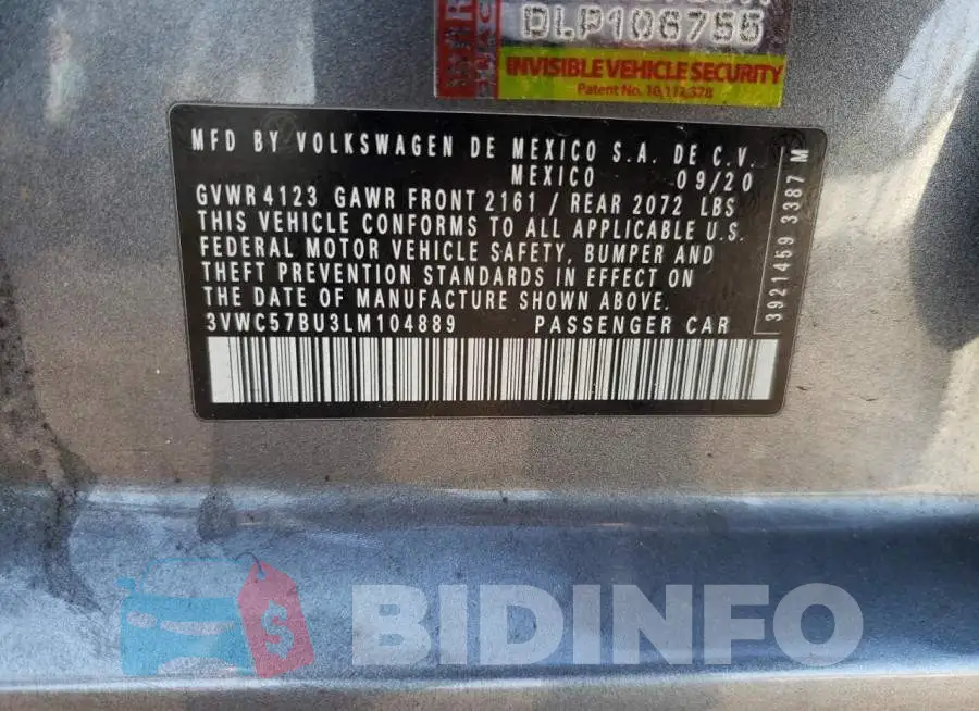 3VWC57BU3LM104889 Photo# 12
