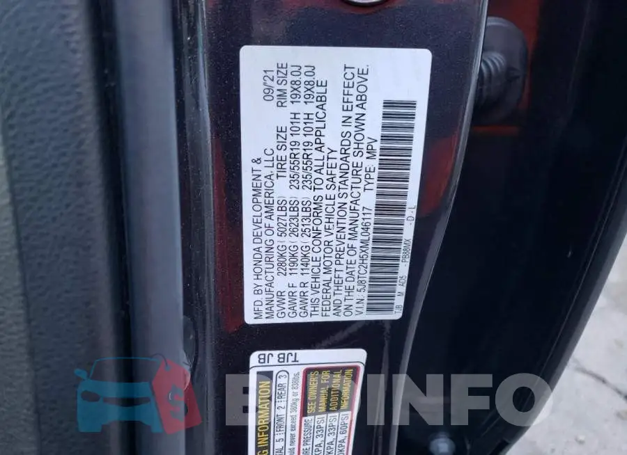 5J8TC2H5XML046117 Photo# 14