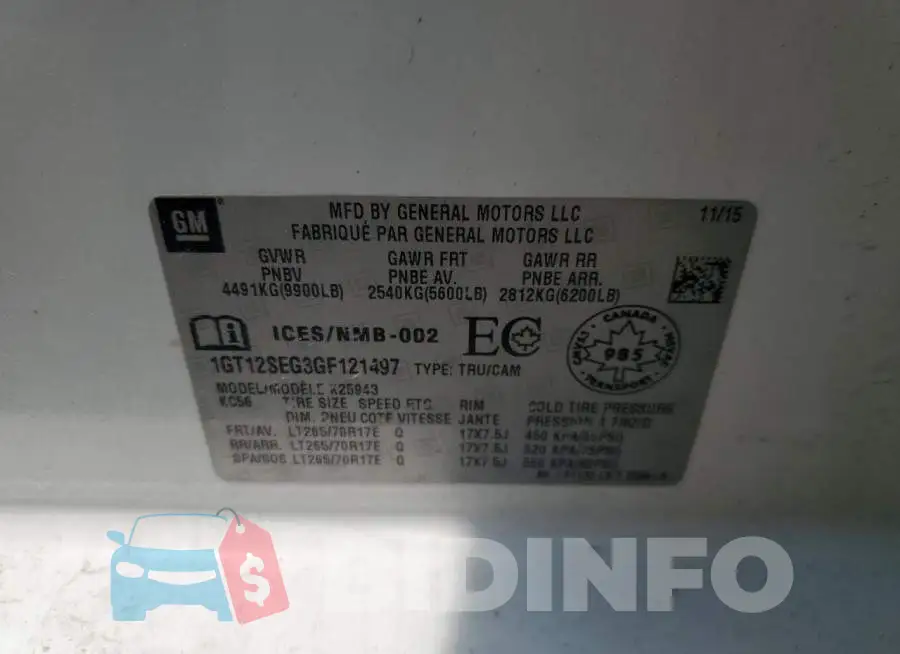 1GT12SEG3GF121497 Photo# 12
