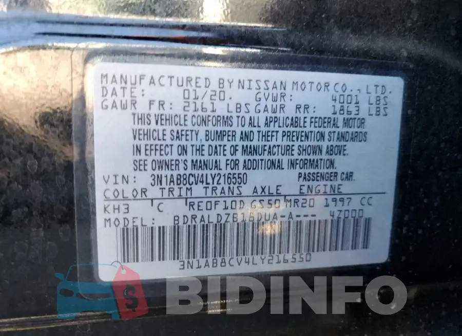 3N1AB8CV4LY216550 Photo# 12