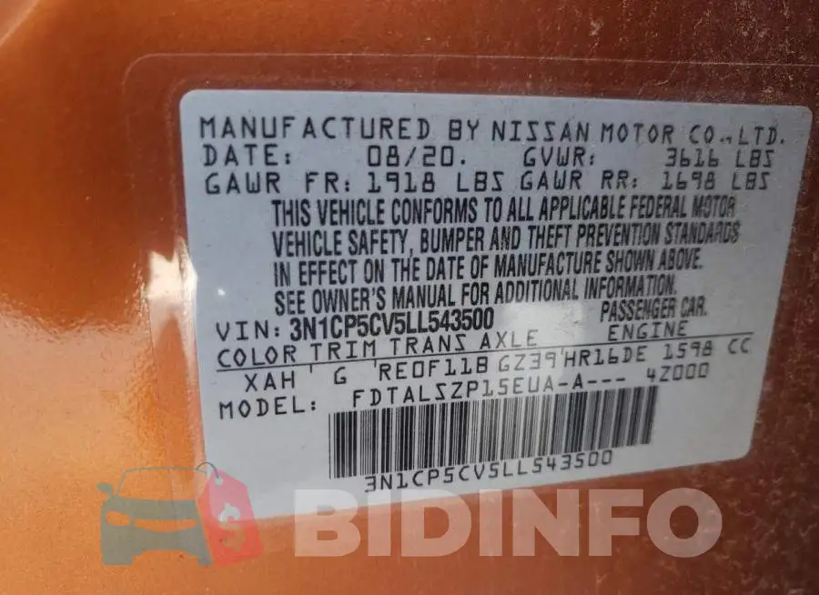 3N1CP5CV5LL543500 Photo# 12