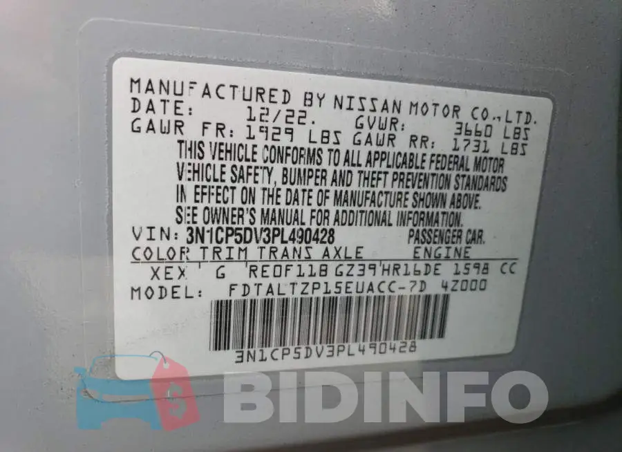 3N1CP5DV3PL490428 Photo# 14