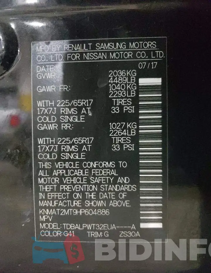 KNMAT2MT9HP604886 Photo# 13