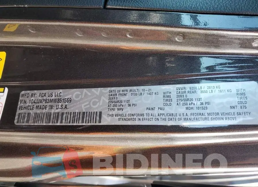 1C4JJXP63MW851569 Photo# 13