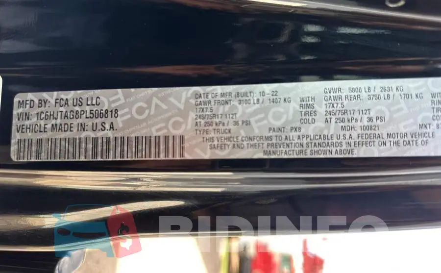 1C6HJTAG8PL506818 Photo# 10