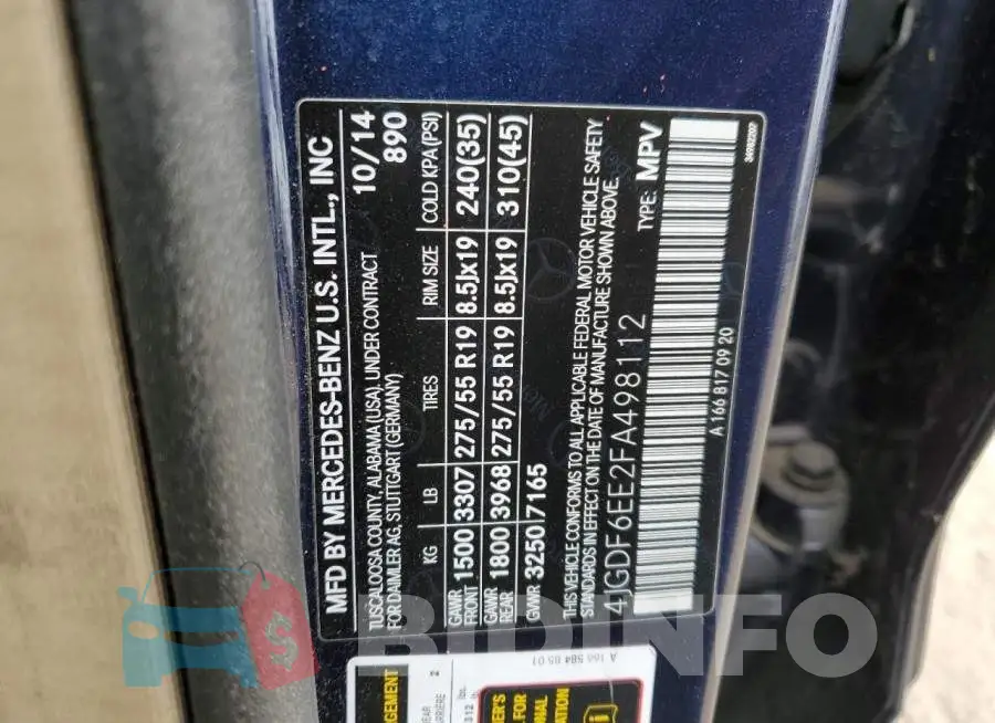 4JGDF6EE2FA498112 Photo# 13