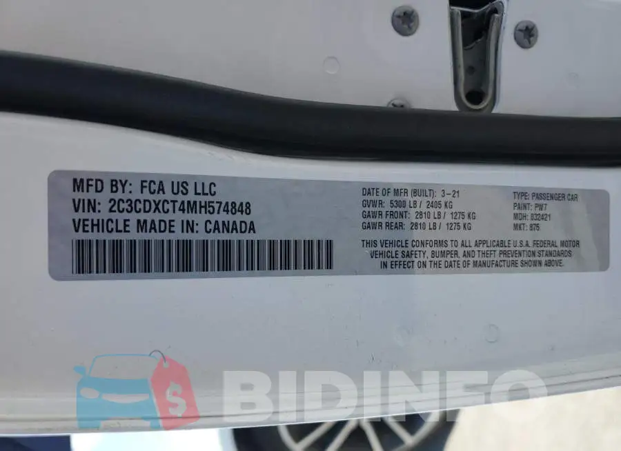 2C3CDXCT4MH574848 Photo# 12