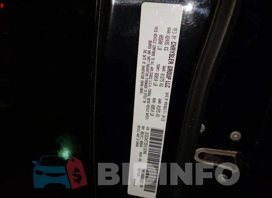2C3CDXDT3EH116346 Photo# 12