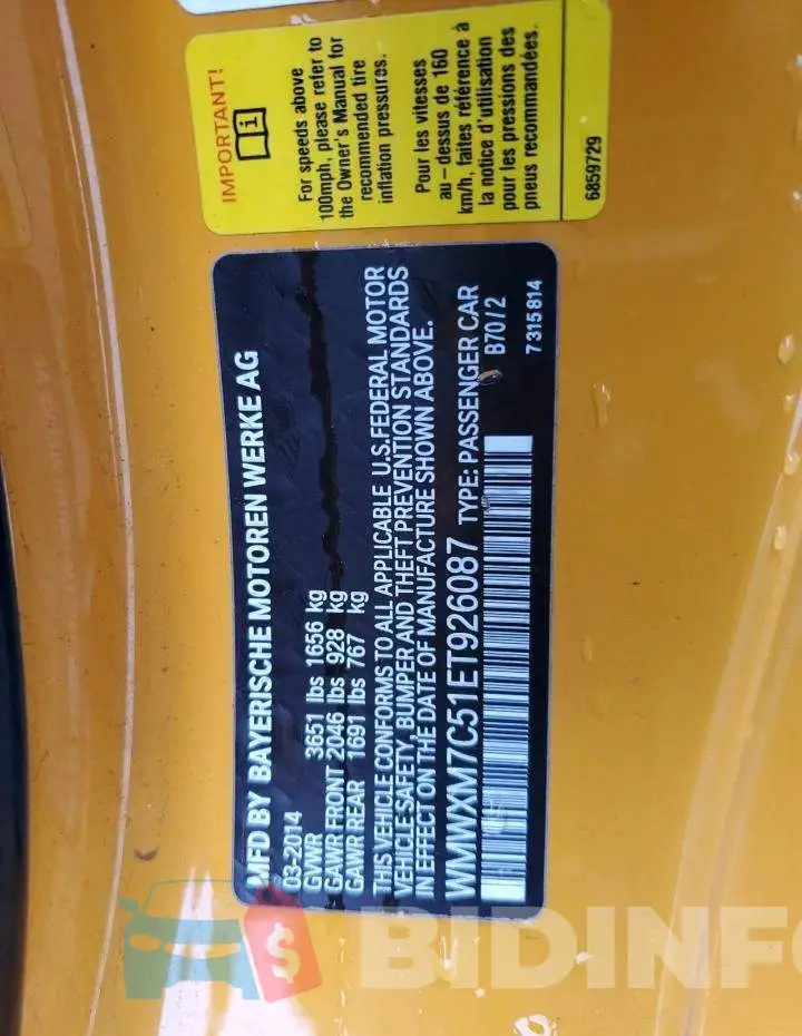 WMWXM7C51ET926087 Photo# 12
